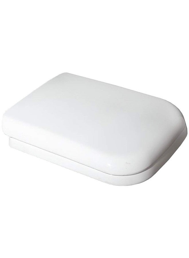 ام ال دي غطاء مقعد المرحاض MLD HKM-02، معلق على الحائط، مصنوع من البولي إيثيلين، بتصميم مستطيل، مزود بإغلاق هيدروليكي ناعم، قابل للتعديل من الجانبين والأمام والخلف، يناسب جميع أنواع المراحيض، لون أبيض - Image 5